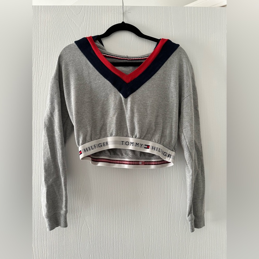 Women’s Tommy Hilfiger Cropped Sweatshirt, Size: S